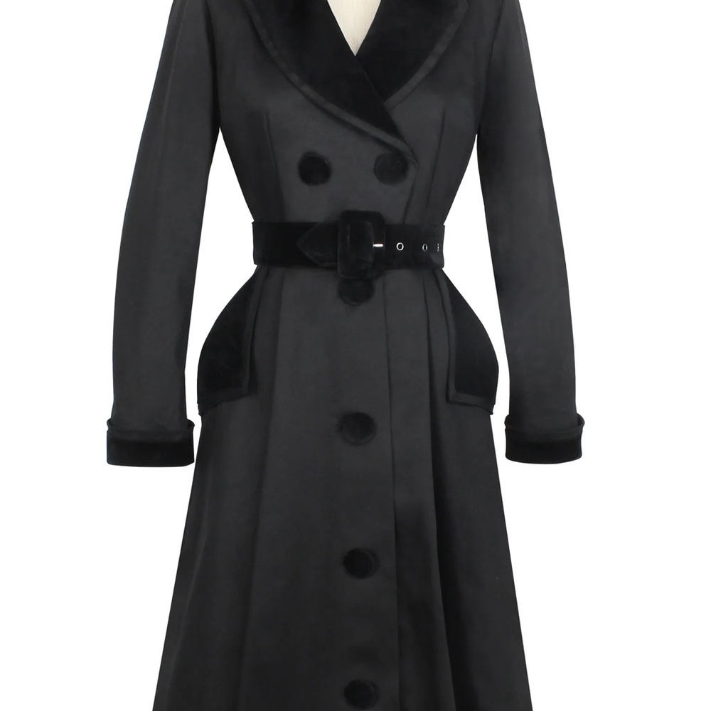 Trashy Diva Black Fontaine Double-Breasted Coat 18